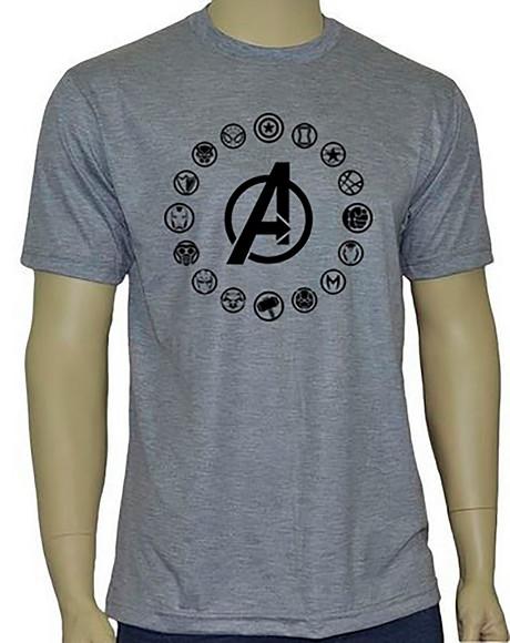 CAMISETA VINGADORES SÍMBOLOS- AVENGERS