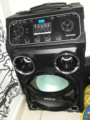 Caixa amplificada Philco a bateria grande