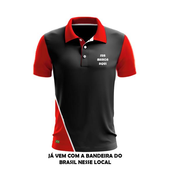 Camisa Camiseta pólo personalizada uniformes kit c/ 4 pçs