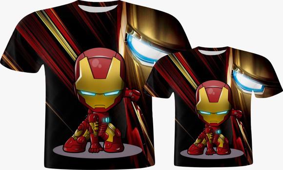 Camisa Pai e Filho - Herói de Ferro Cute