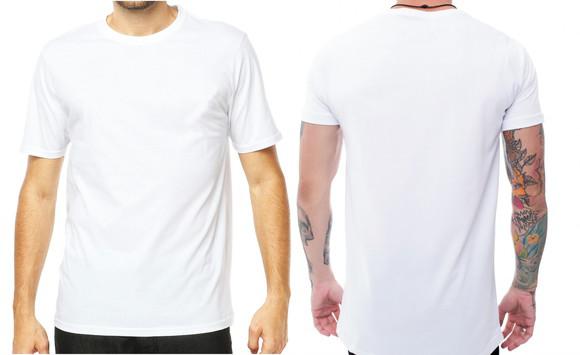 Camiseta Camisa Lisa 100% Algodão Atacado - Branca