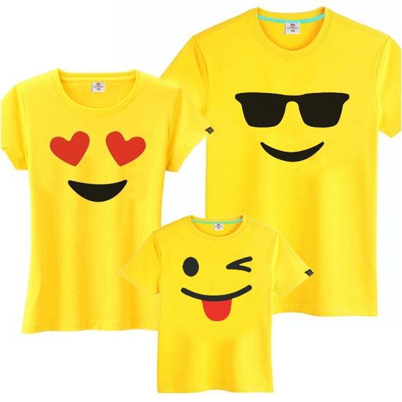Camiseta Emojis Carinha Emotions - 3Unidade