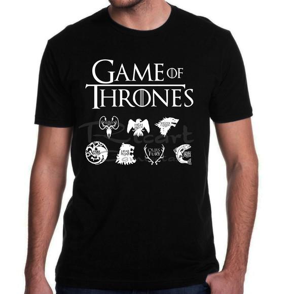 Camiseta Game Of Thrones Simbolos