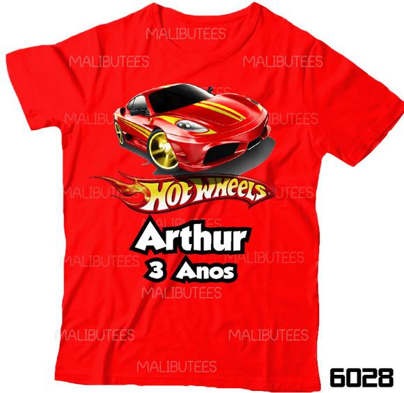 Camiseta Hot wheels Aniversario Carros