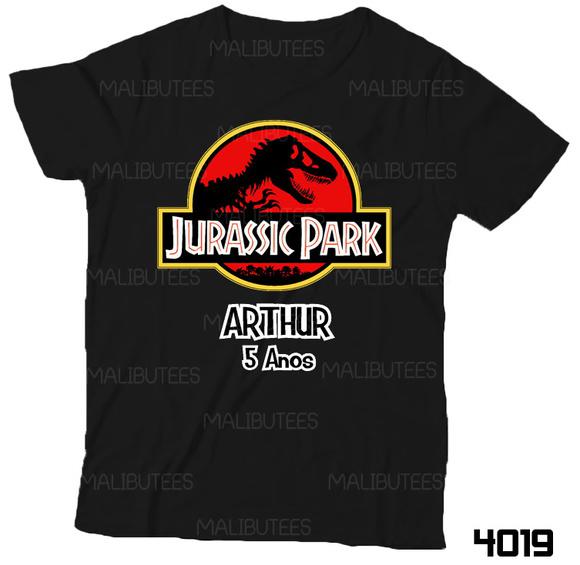 Camiseta Jurassic Park Aniversario nome