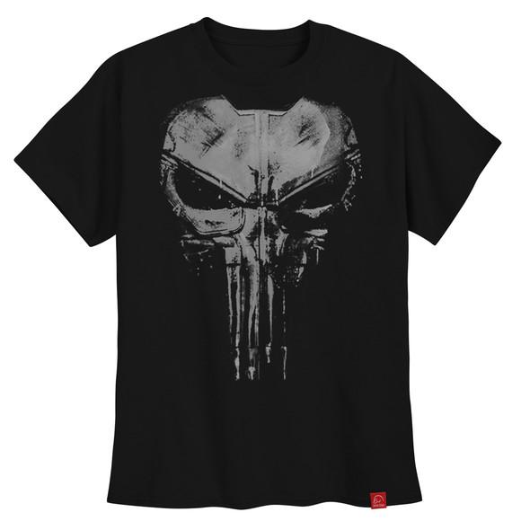 Camiseta Justiceiro The Punisher Caveira Costas Logo Netflix