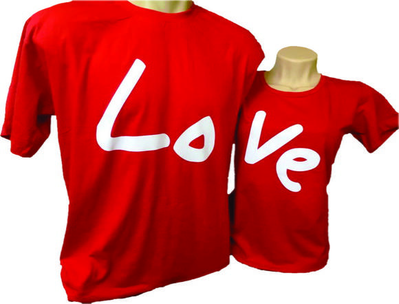 Camiseta Love 2 und. Casal e king e queen