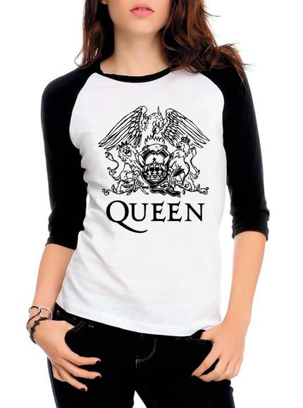 Camiseta Raglan 3/4 Queen Banda Rock