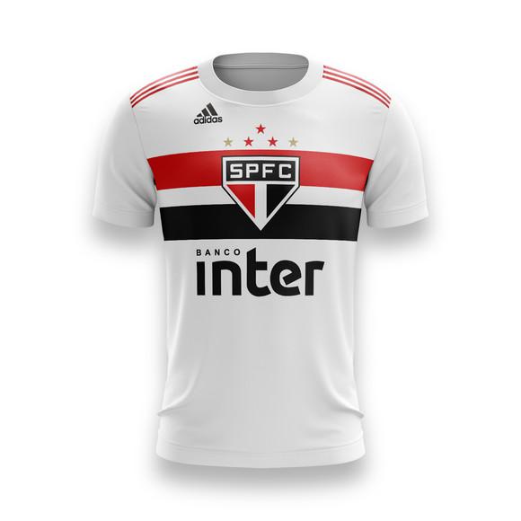 Camiseta São Paulo Futebol Infantil Personalizada