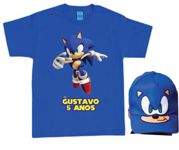 Camiseta e Boné do Sonic