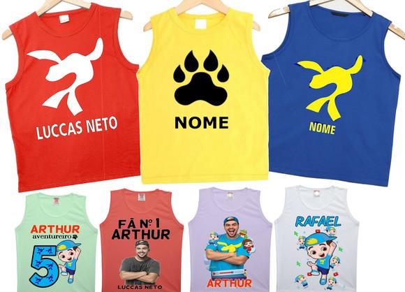 Camiseta fregata infantil personalizada Luccas Neto foca