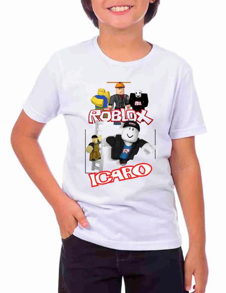 Camiseta infantil Roblox personalizada
