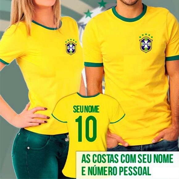 Camiseta personalizada Seleção Brasileira