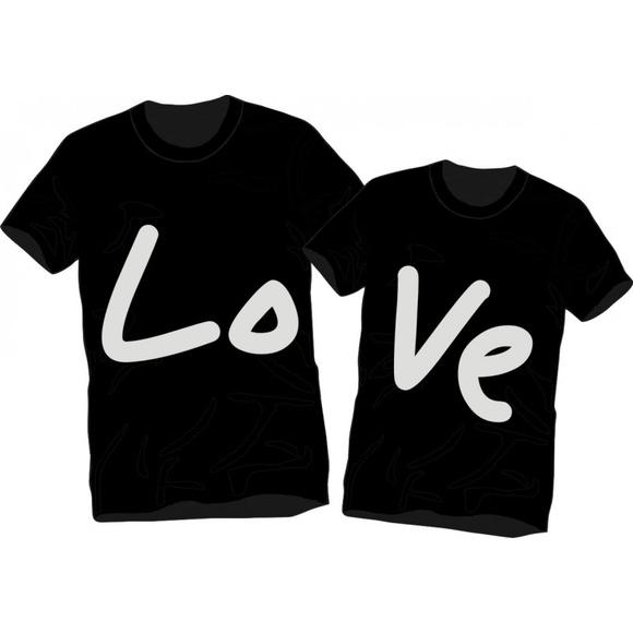 Camisetas Namorados Amor Love Casal Kit com 2 Camisetas