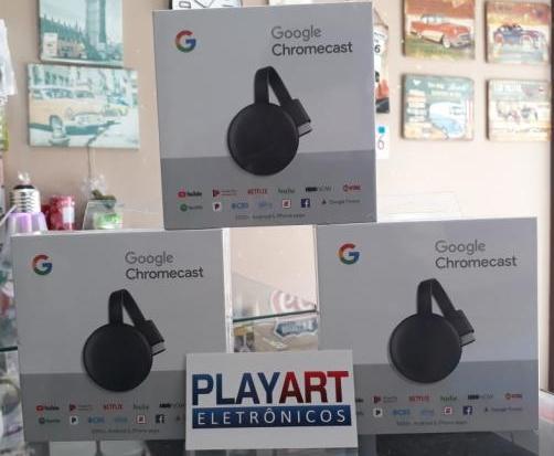 Chromecast em Maringá, Novo com Garantia ate 3x sem Juros