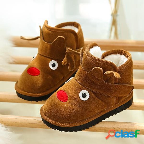 Desenhos animados unisex dos miúdos da jovem corça botas