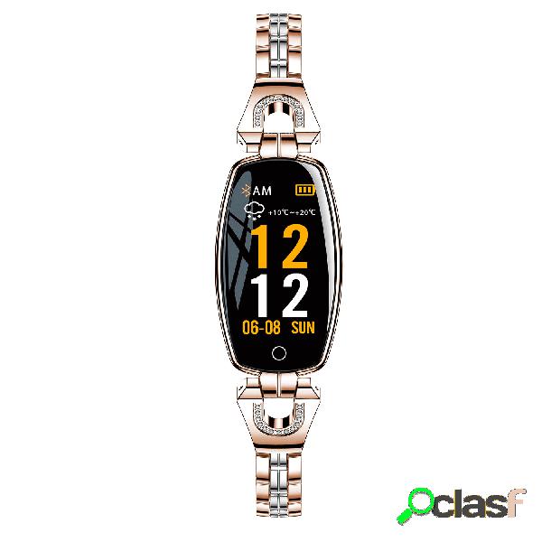 Elegante pulseira de relógio mulheres de aço inoxidável