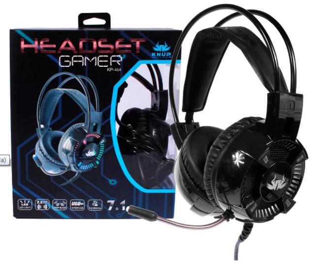 Headset Gamer 7.1 Pc Knup Kp464