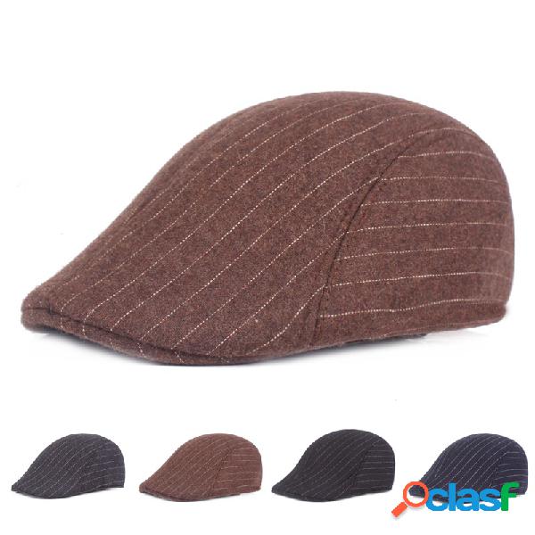 Homens Inverno Stripe Espessamento Ajustável Algodão