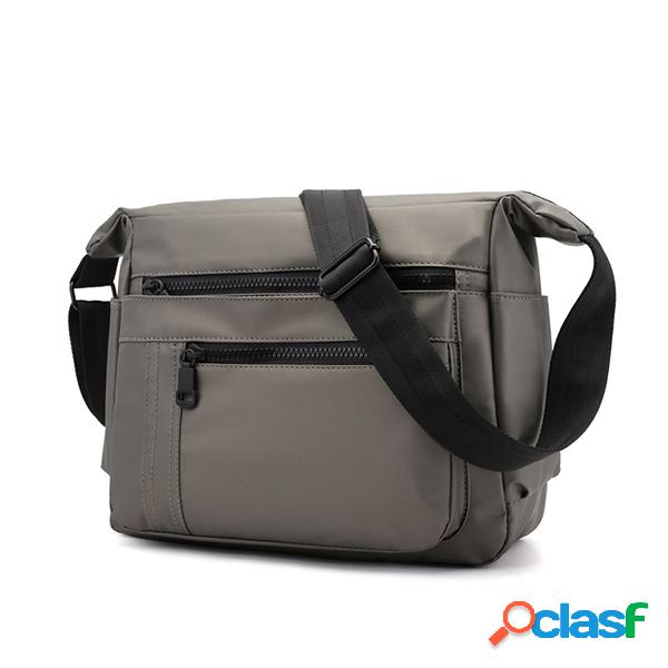 Homens Oxford Multi-bolsos Casual Waterproof Crossbody Bolsa