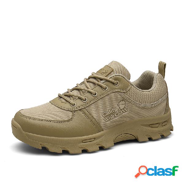 Homens ao ar livre Antiderrapante Lace Up Antiderrapante