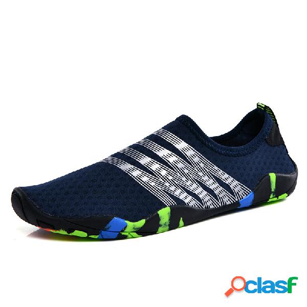 Homens tecido antiderrapante secagem rápida Praia sapatos