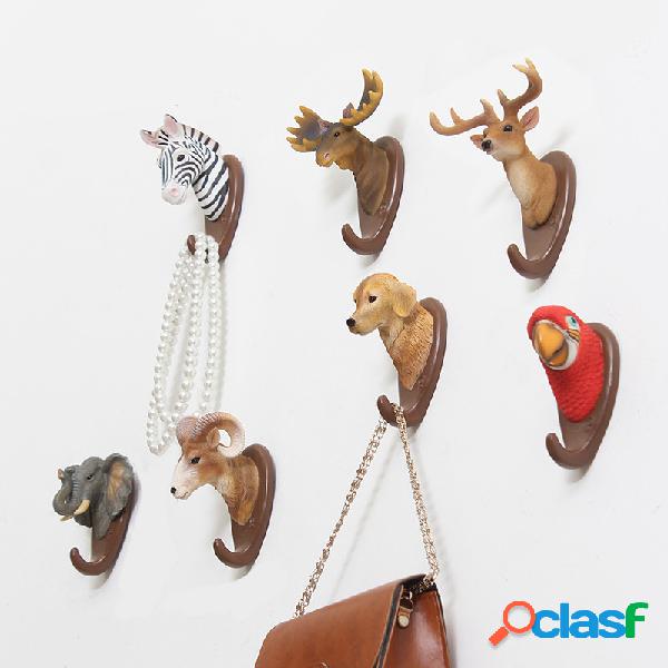 Honana DX-N1 Animal Head Hook Resina Craft 3D Animal Mural