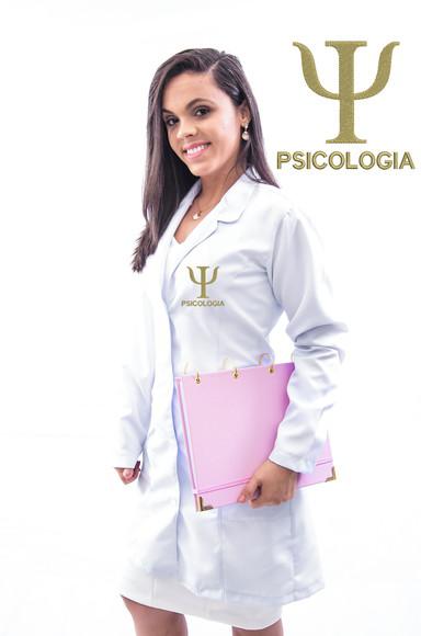 Jaleco Psicologia Em Gabardine, Feminino, Alta Costura-luxo