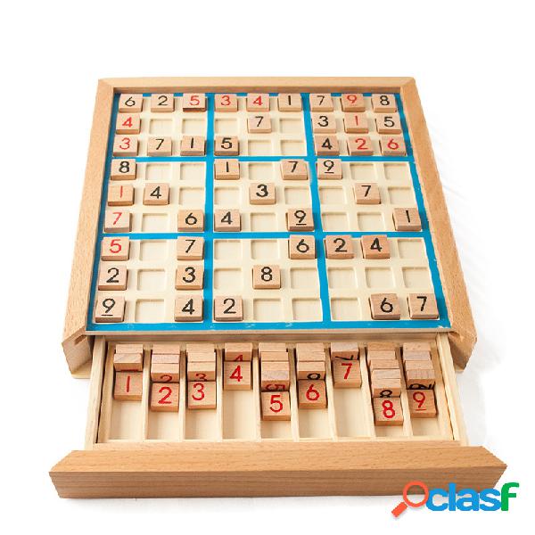Jogo de Palácio de Sudoku de madeira Nove Jogo Alunos de