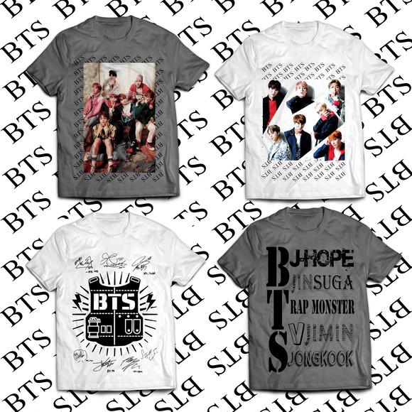 KIT com 4 Camiseta BTS #3