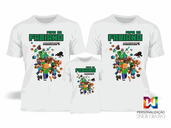 Kit camisas Familia Minecraft