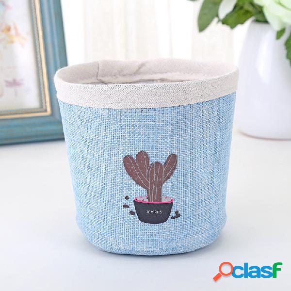 Lona em vaso de armazenamento de flores Bolsa Cesta de