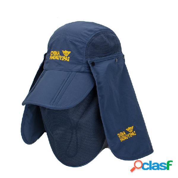 Mens Women Foldable Mesh Máscara Respirável Chapéu de