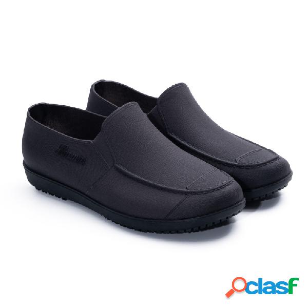 Mens impermeável antiderrapante sapatos à prova de óleo