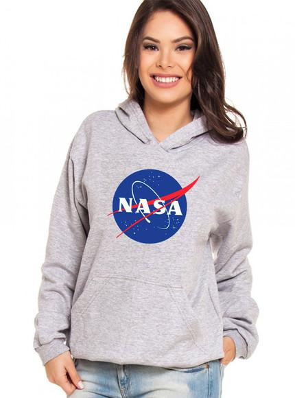 Moletom Canguru Feminino Nasa