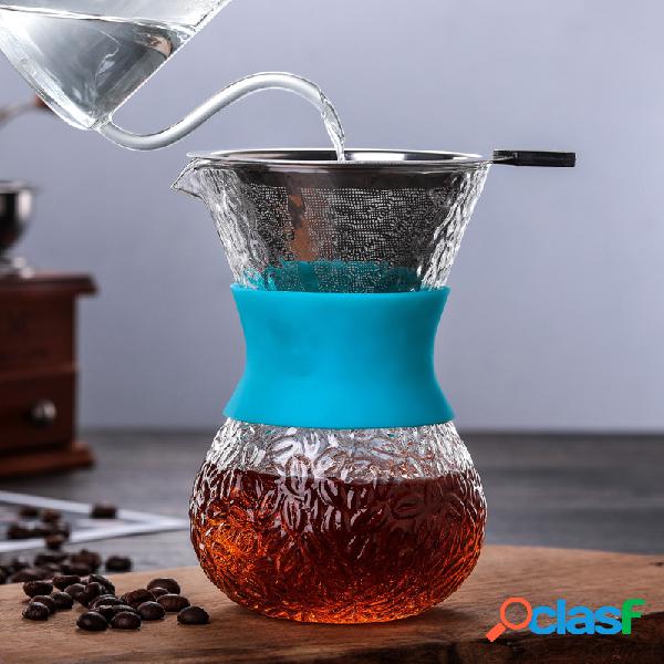 Máquina de café de vidro resistente a altas temperaturas