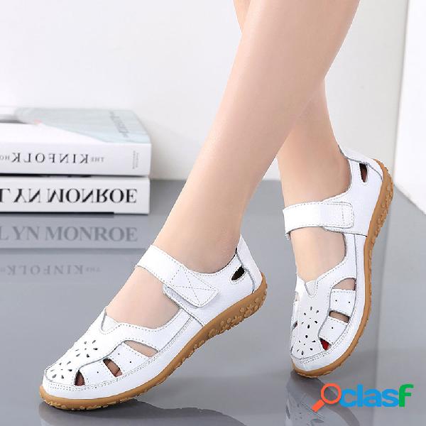 Mulheres Fechados Toe Gancho Mocassins ocasionais