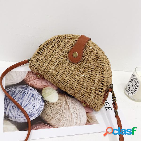 Mulheres Palha Bolsa bolsa de ombro Bolsa