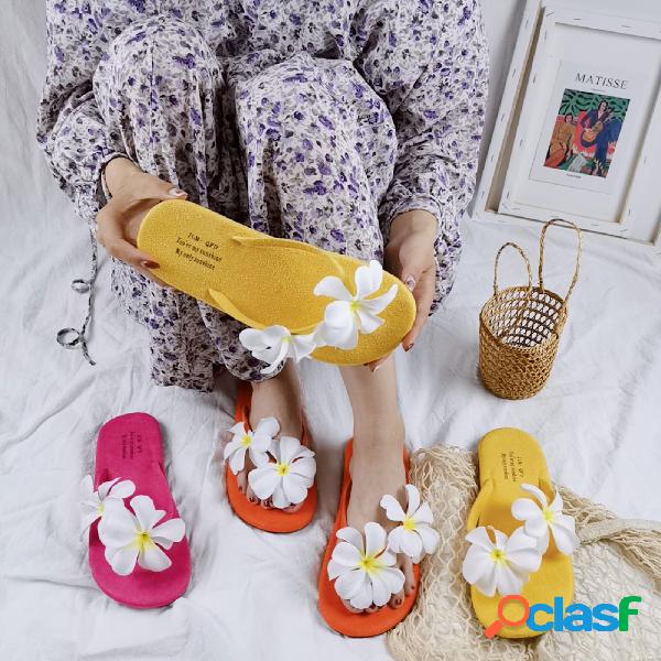 Mulheres duplo flores decoração clipe toe apartamentos