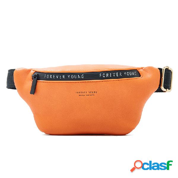 Mulheres sólido casual esporte pequeno crossbody Bolsa