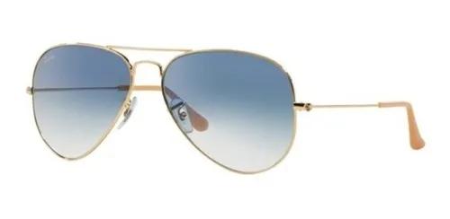 Oculos De Sol Rb3025 Aviador Azul Degrade - F