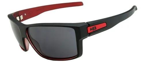 Oculos Solar Hb Big Vert Matte Black On Red Gray 9010980100