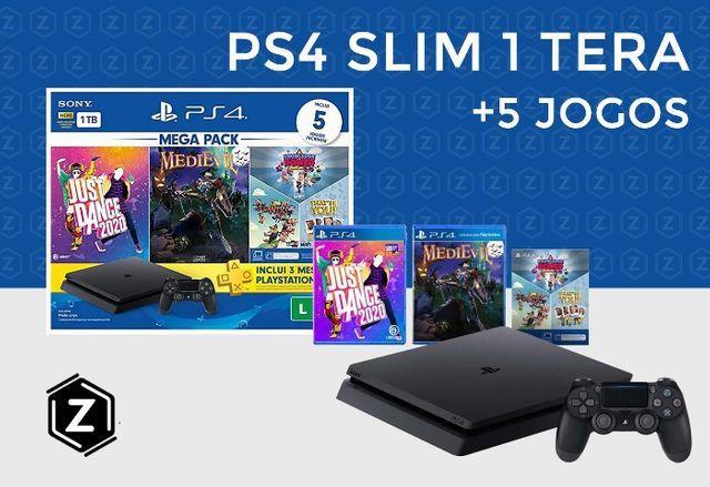 PS4 Slim 1 Tera Playstation 4 - Novo - Loja Física Garantia