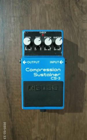 Pedal de guitarra Boss Compressor Sustainer CS 3