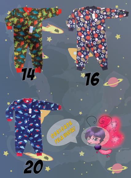 Pijama Macacão Soft Tamanhos 12, 14 e 16