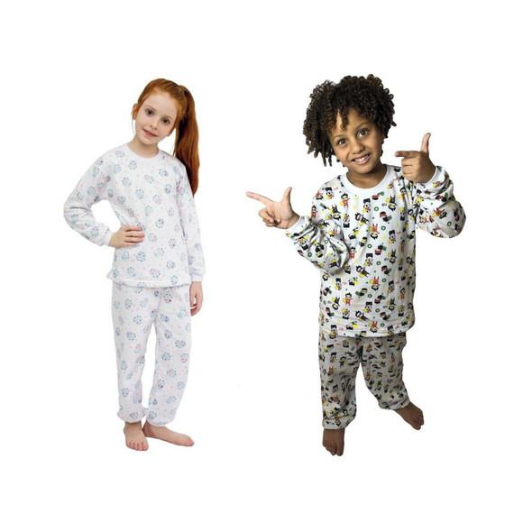 Pijama moletinho tamanho 1 ao 8