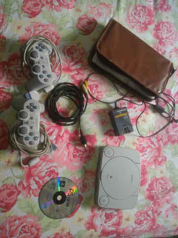 Playstation 1 completo com controles e jogo original