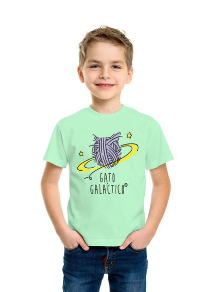 Promoção Camiseta infantil gato galactico tamanhos