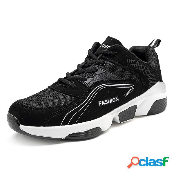 Sapatilhas ocasionais Wearable running respiráveis da tela