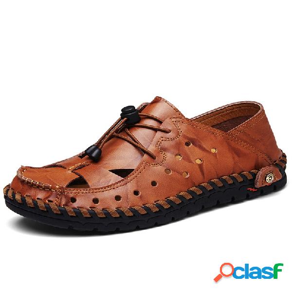 Sapatos Respiráveis De Costura Elástica Ajustável De